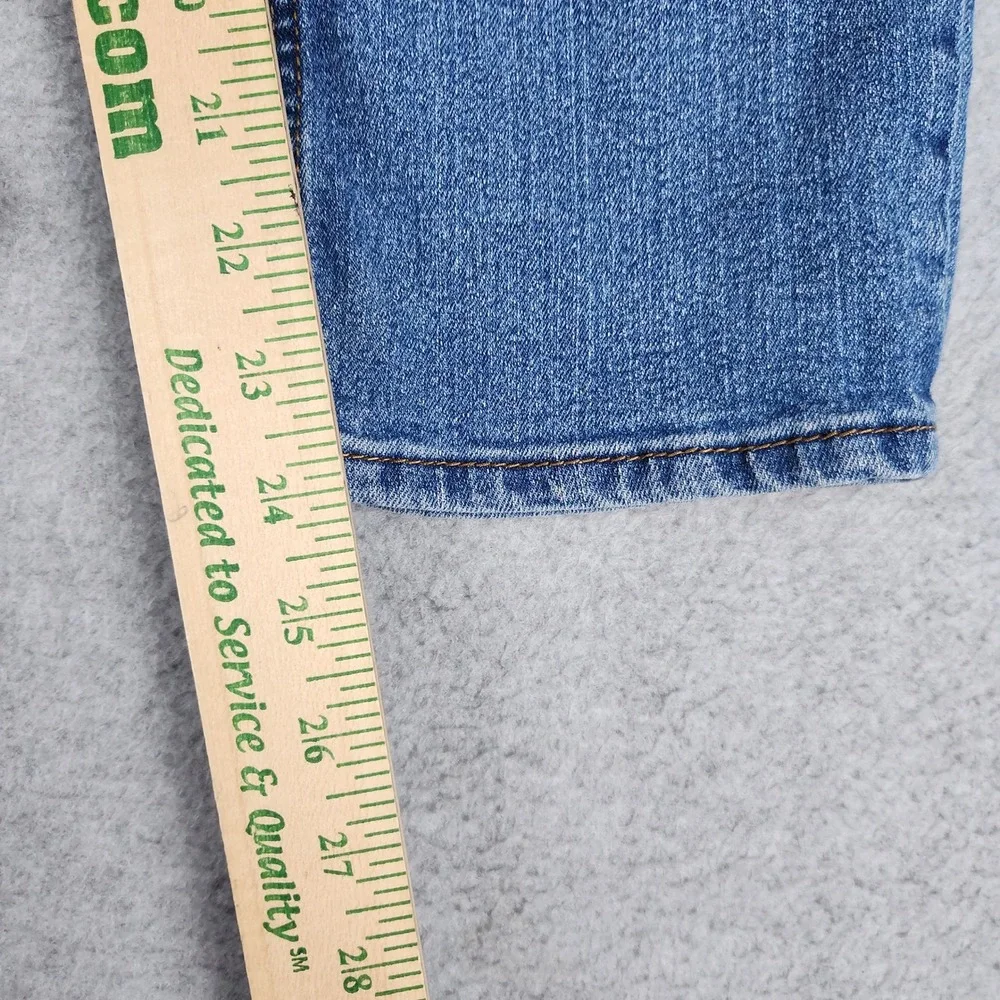 Carter's Jeans Boys 12/12A Blue Denim Faded Stretch Medium Wash Straight Leg